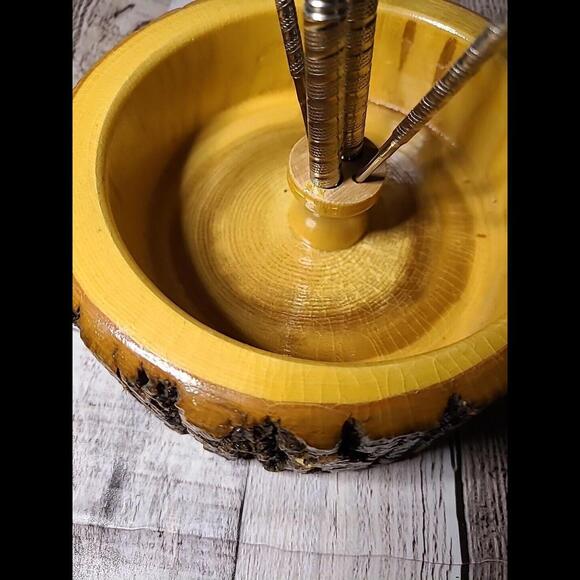 Wooden Nutcracker Set With Live Edge - Picture 2 of 9